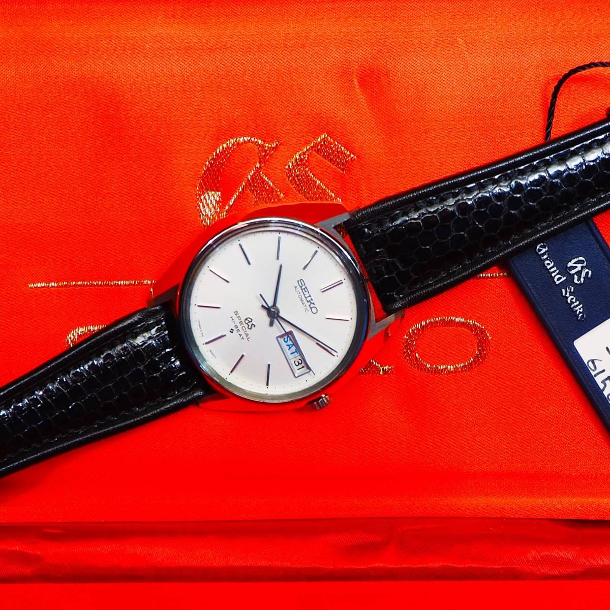 ミントコンディション！ 61GS SPECIAL 25石 6156－8000・文字盤 金色SPECIAL表記・GS最上級機！ SEIKO GS純正桐収納BOX付属