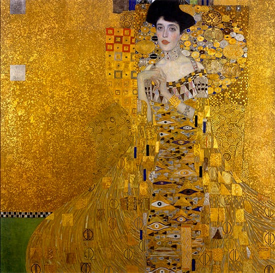 Portrait of Adele Bloch-Bauer I, 1907, Gustav Klimt