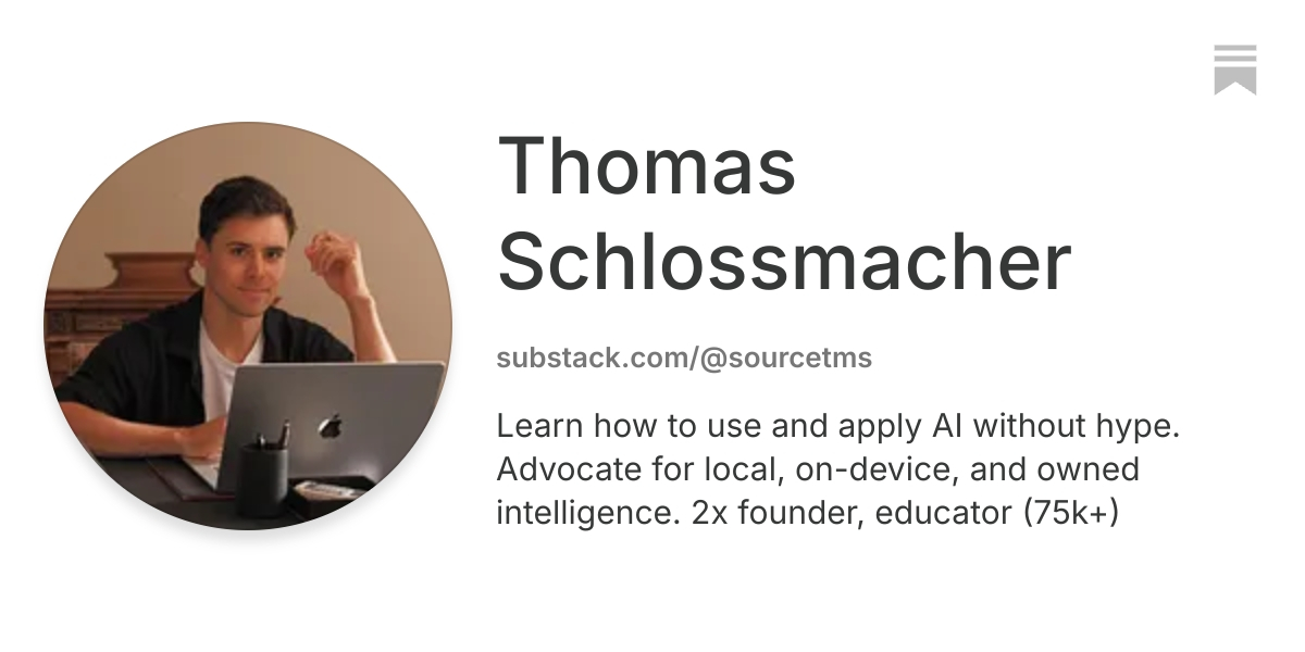 Thomas Schlossmacher | Substack