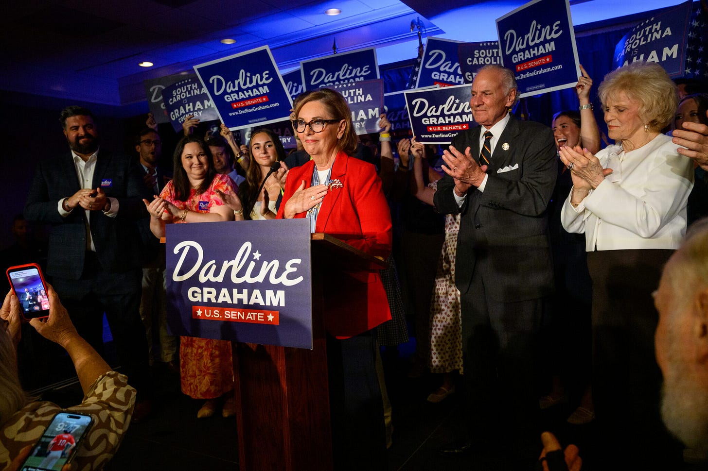 Darline Graham wins GOP nomination for next US Senate term following her brother's death • SC Daily Gazette Darline Graham wins GOP nomination for next US Senate term following her brother's death • SC Daily Gazette