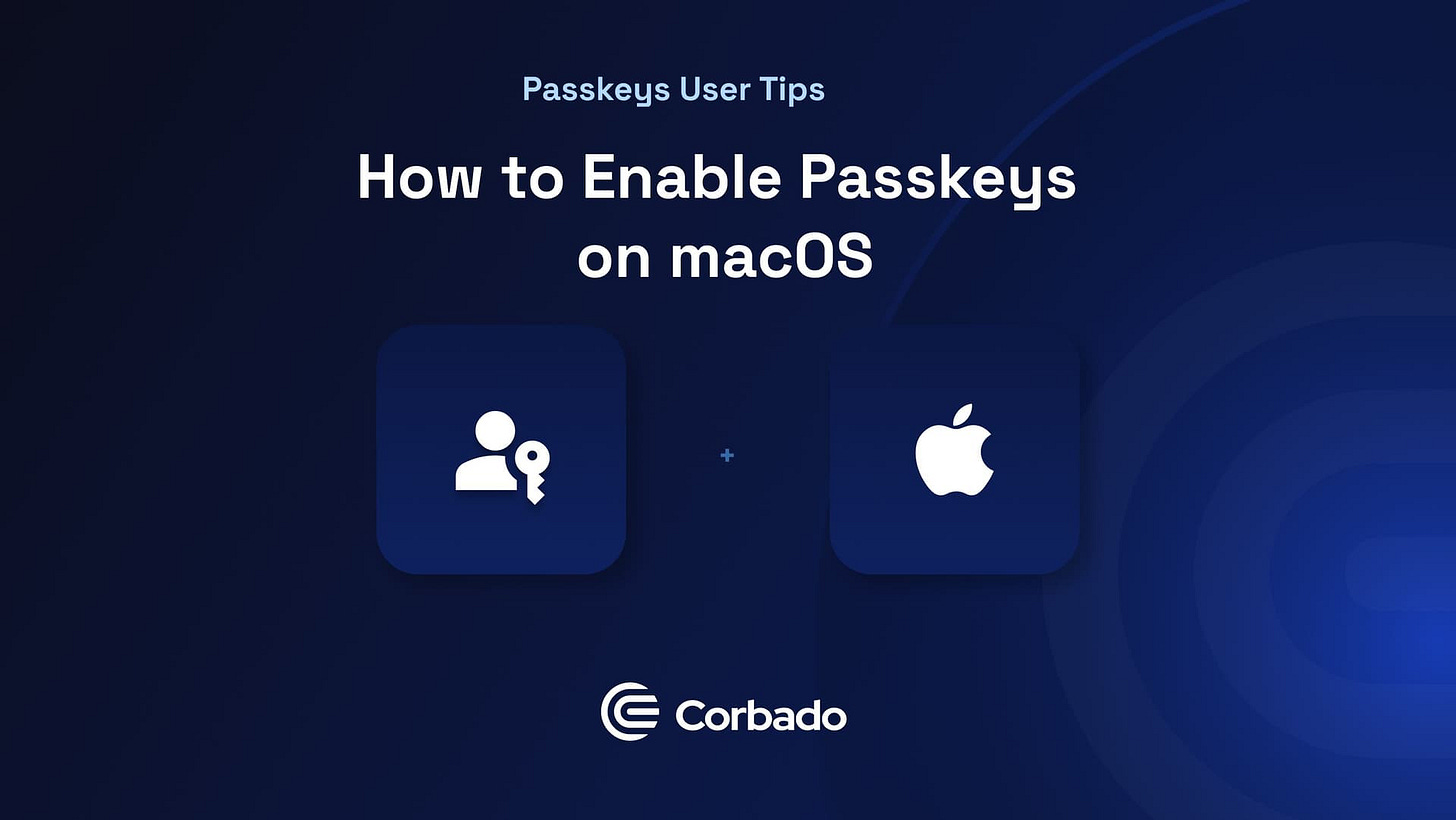 how to enable passkeys macos