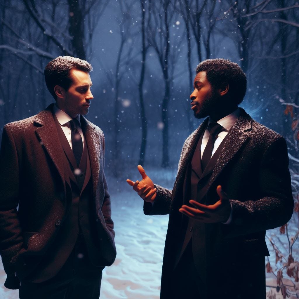 two men talking, Aren’t you tired of all these repeated conversations, superficial debates, and wasted energy talking about things that have already been said? two men talking, Aren’t you tired of all these repeated conversations, superficial debates, and wasted energy talking about things that have already been said?