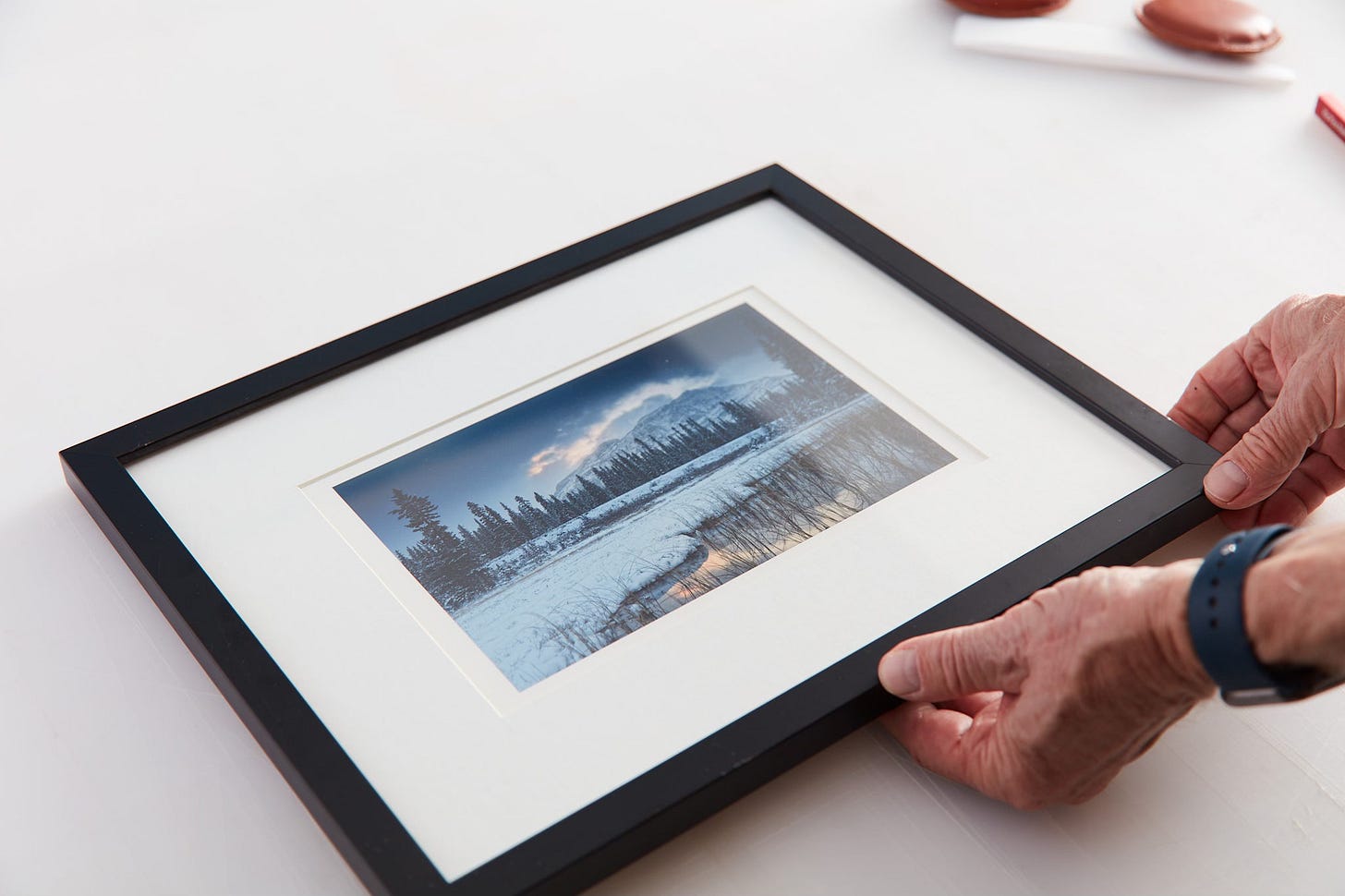 finished matted framed print