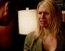 Claire Danes as Carrie in Homeland crying