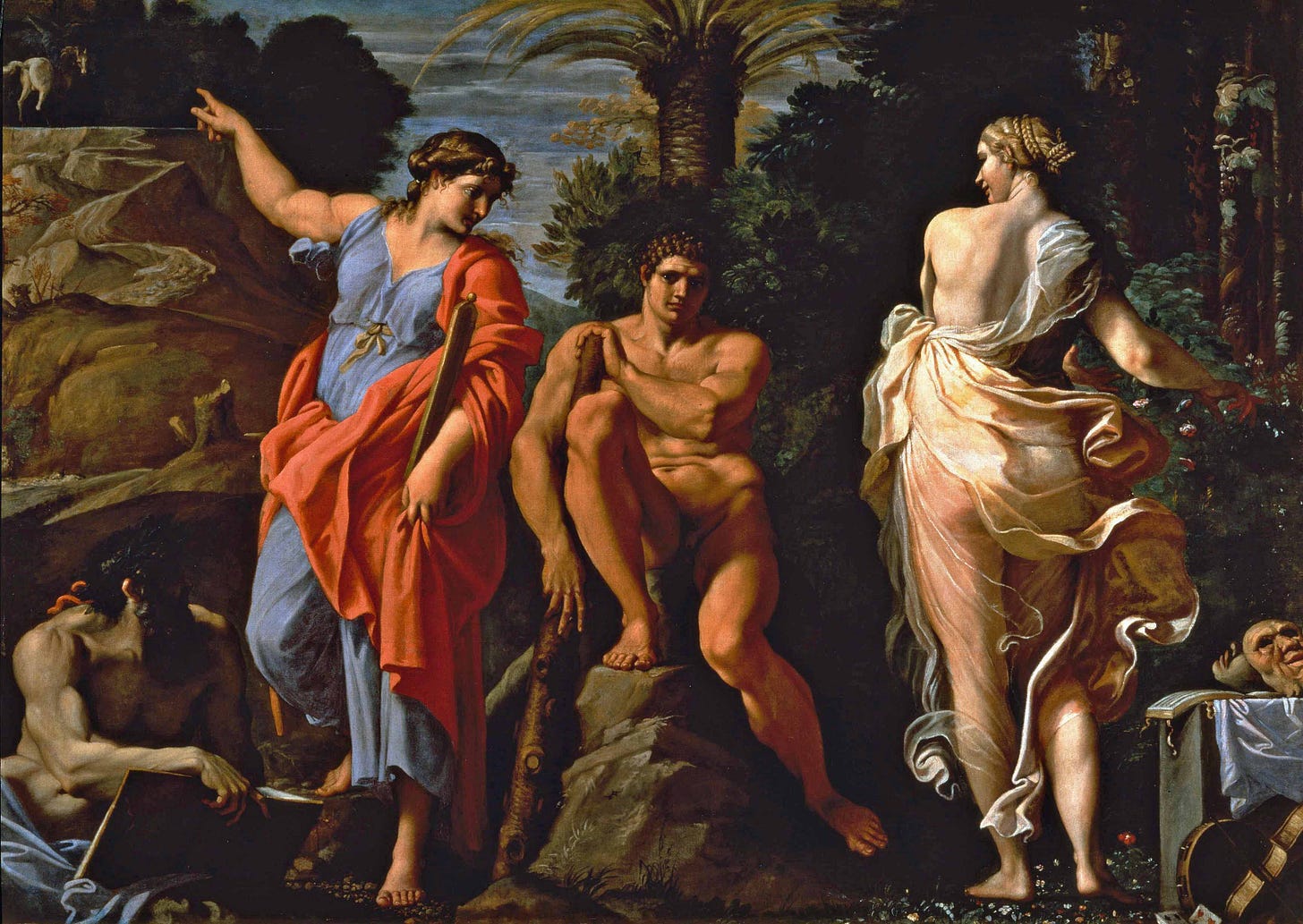The Choice of Hercules, Annibale Carracci, c. 1596