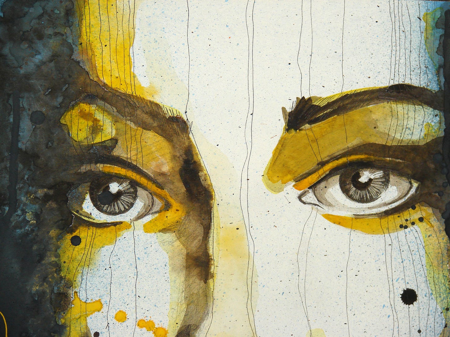 watercolor image of woman