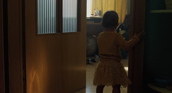 Five stills from the short film Mažoji