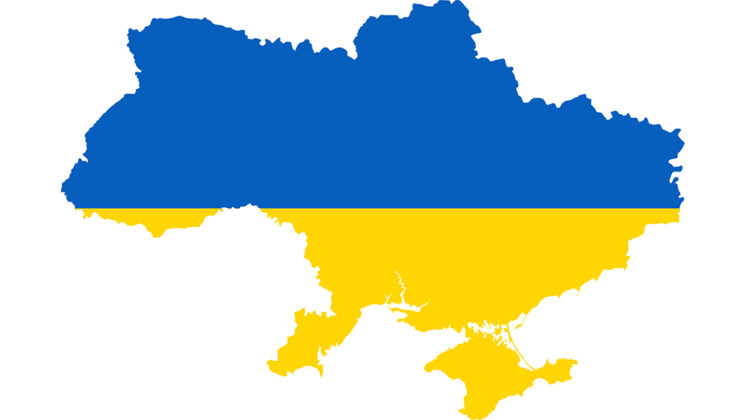 A blue and yellow flag

Description automatically generated