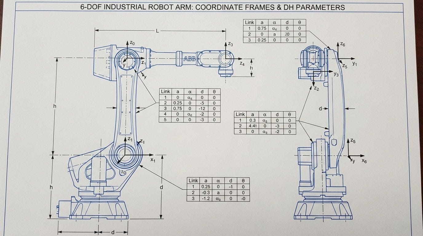 Industrial Robot DH Modeling Example Industrial Robot DH Modeling Example