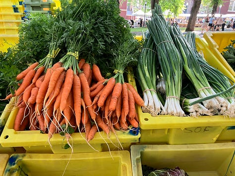 Vegetables, fruits, and flowers
