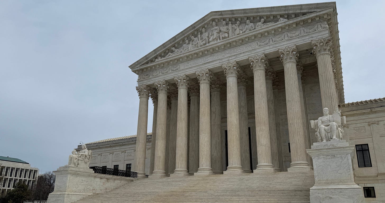 The Supreme Court Building is pictured on March 25, 2026. The Supreme Court Building is pictured on March 25, 2026.