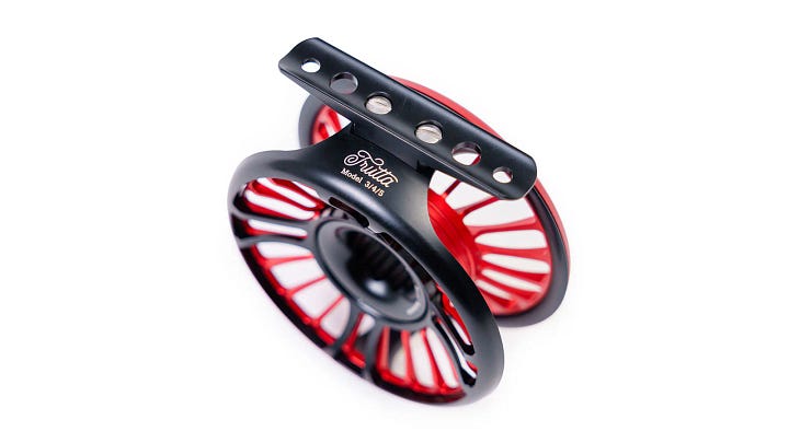 Epic Trutta Model 3/4/5 Hubless fly reel in four colours