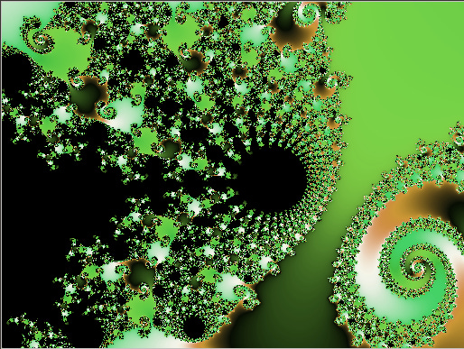 fractal green and black intermingling fractal green and black intermingling
