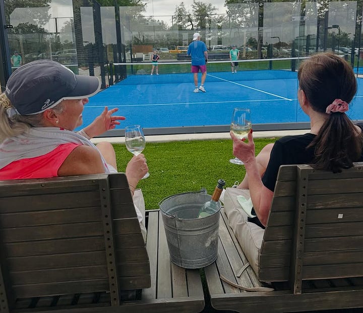 Padel courts at private country clubs