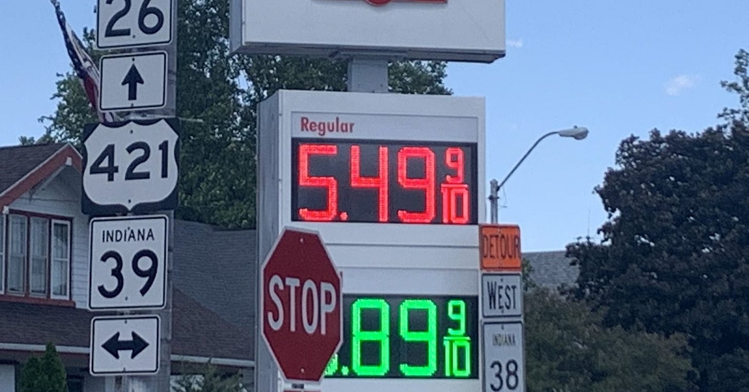 $5 a gallon gas hits central Indiana | wthr.com