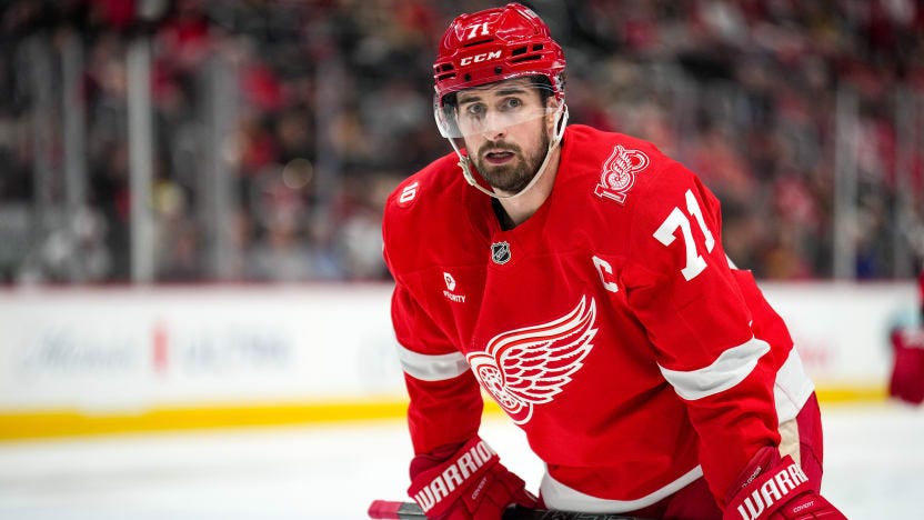 Red Wings captain Dylan Larkin
