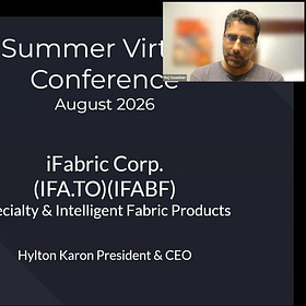 iFabric Corp. (TSX:IFA) (IFABF) - Summer 2026 Virtual Conference, Day 1