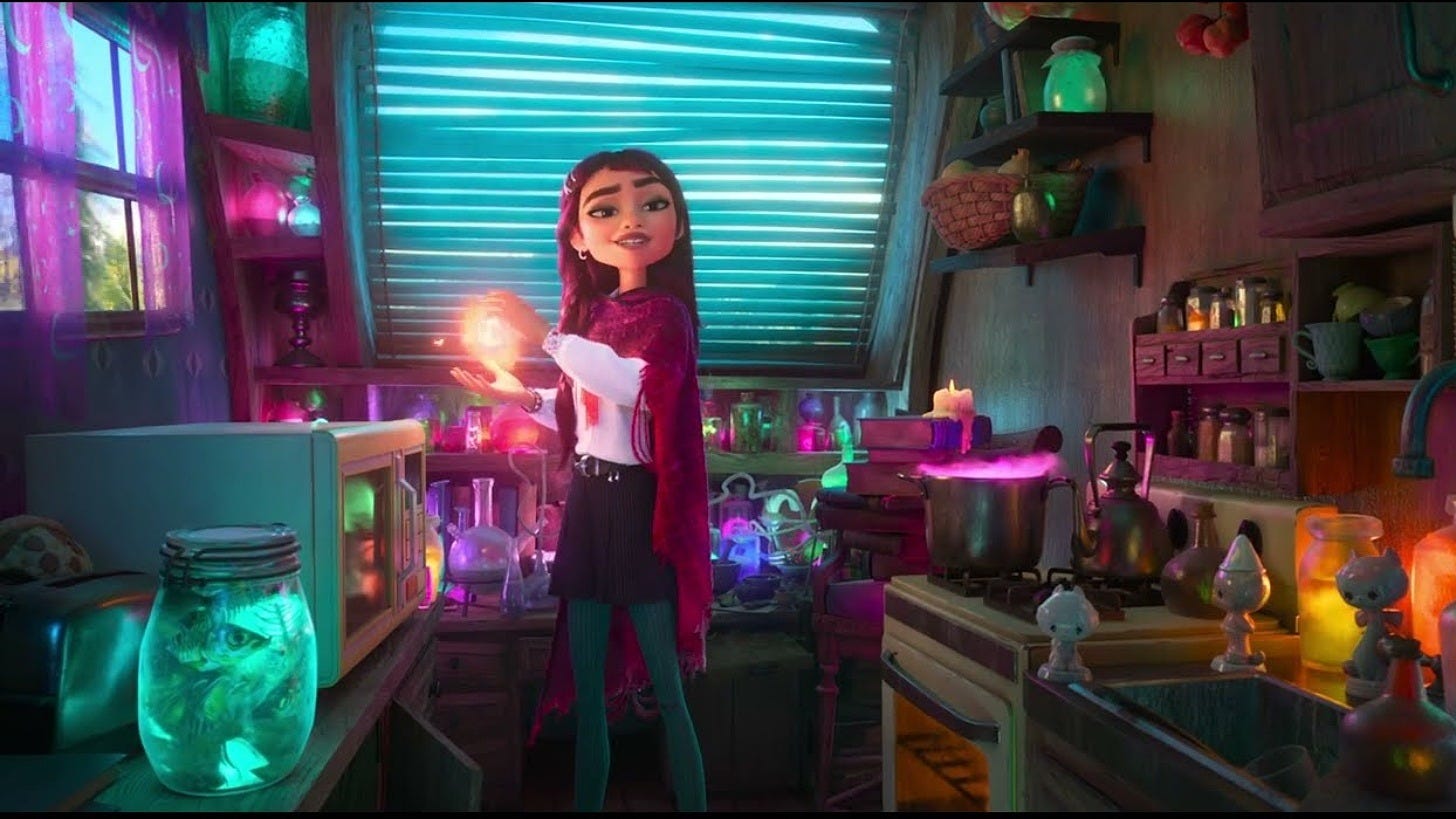Billie in the Hexed trailer. Image: Disney