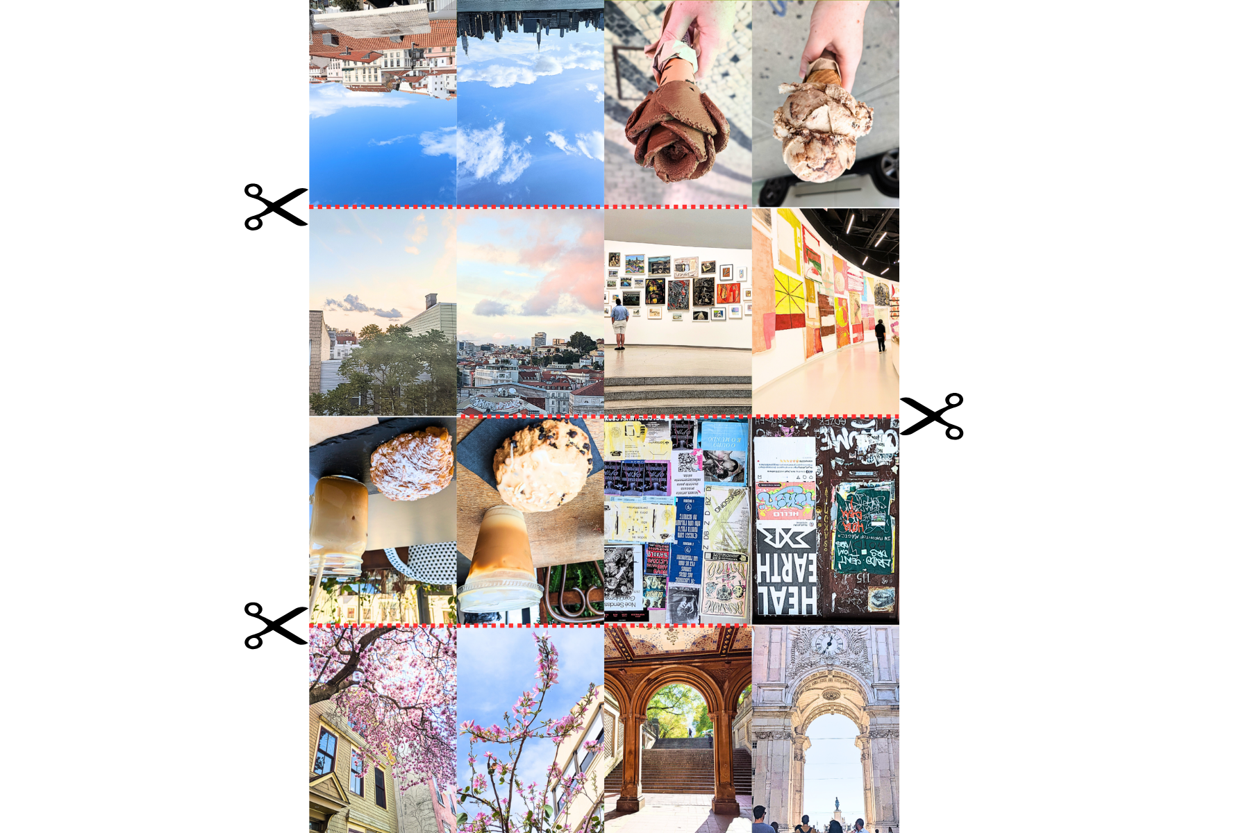 my two cities; Tutorial for a 16-page Zine - by Sarah March