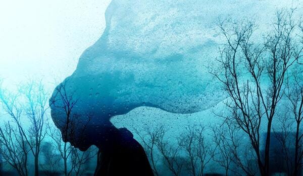 Mental Health Disorder Concept. Exhausted Depressed Female ...