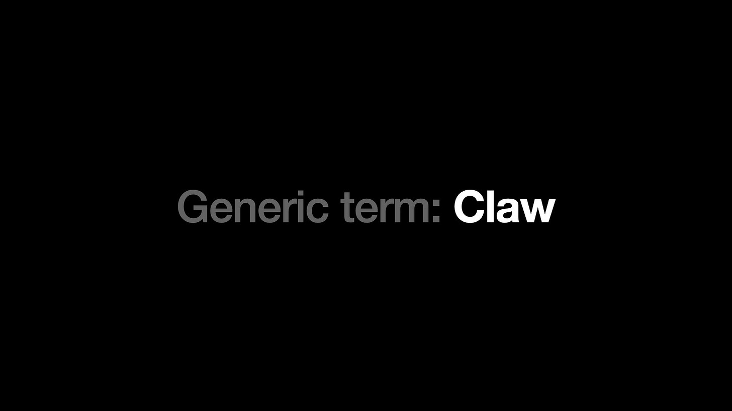 Generic term: Claw
Generic term: Claw