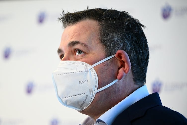 man in mask