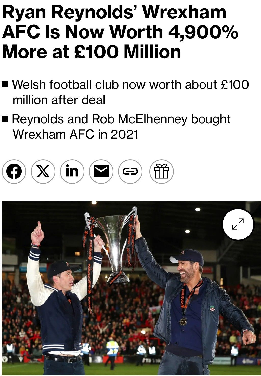 wrexham valuation