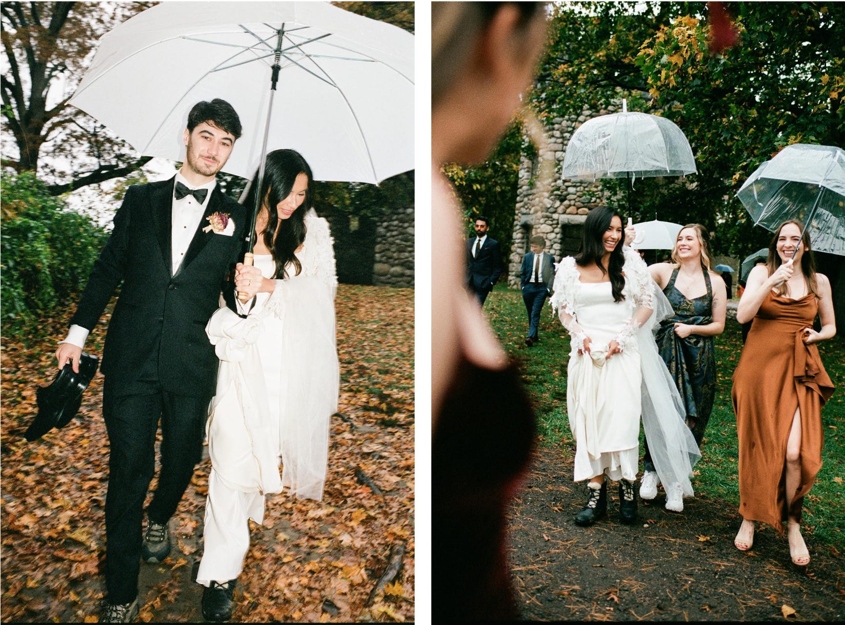 An Intimate Fall Wedding in New England With a 9am Private Ceremony, When  Harry Met Sally, and a Greenhouse Dance Party, image size:1648x1220