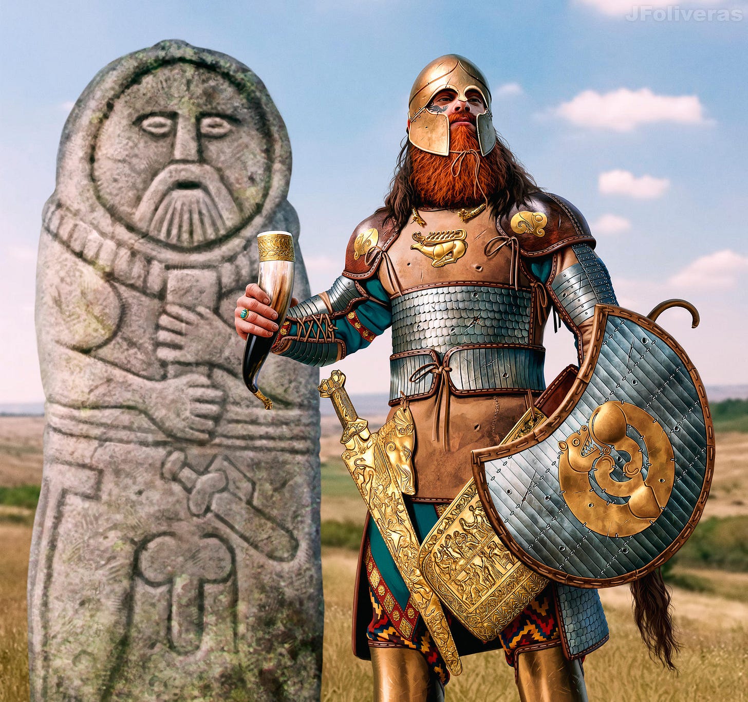 Ateas, king of Scythia by JFoliveras on DeviantArt