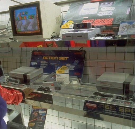 Toys R Us large display case