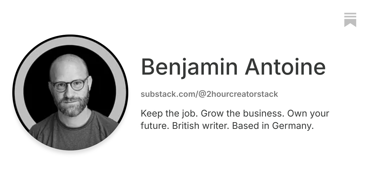 Benjamin Antoine | Substack