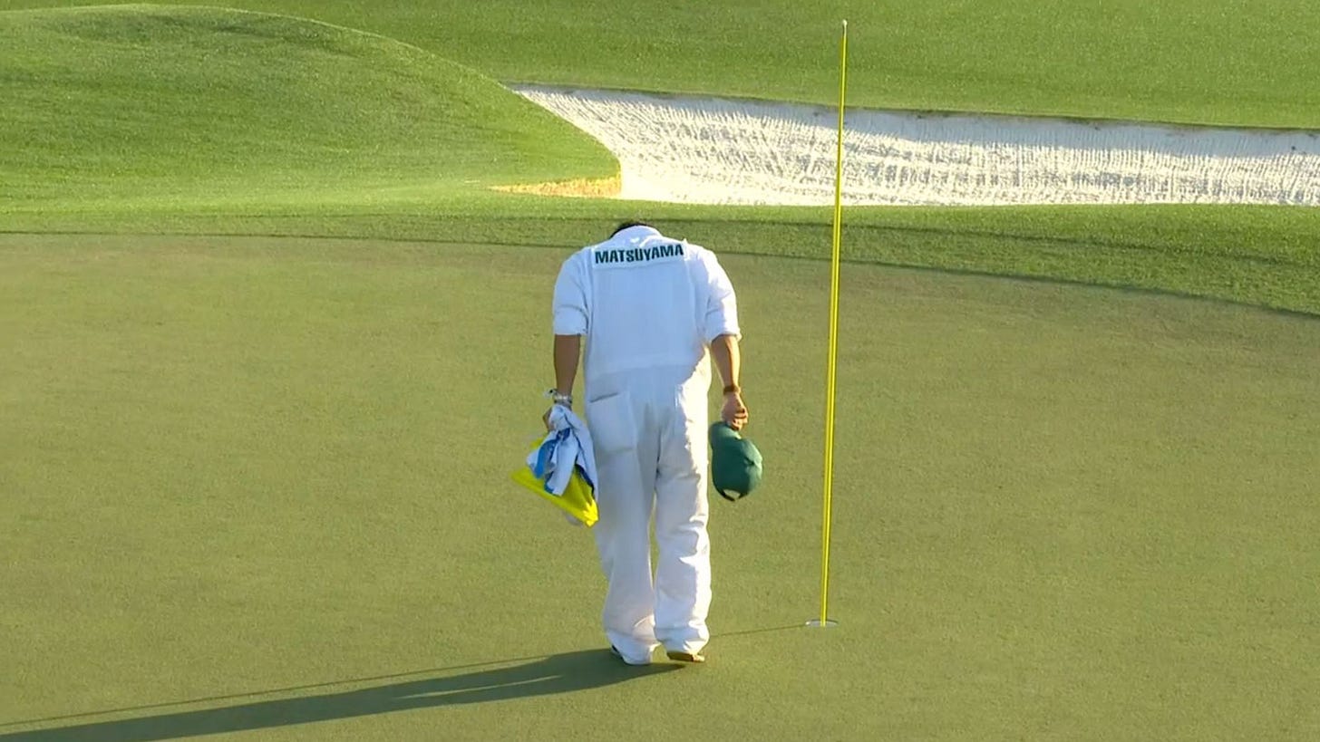 I was thankful': Hideki Matsuyama's caddie explains viral Masters moment