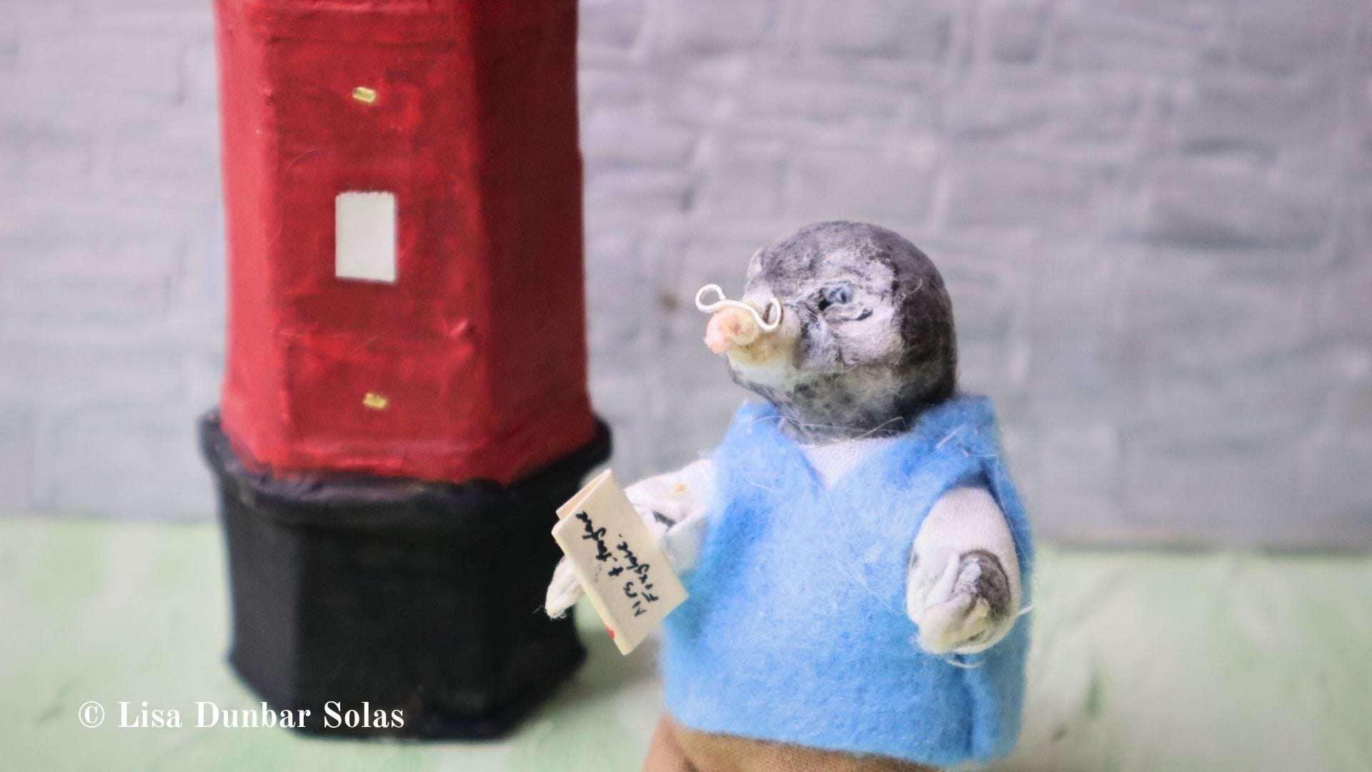 Making miniature letters - by Lisa Dunbar Solas