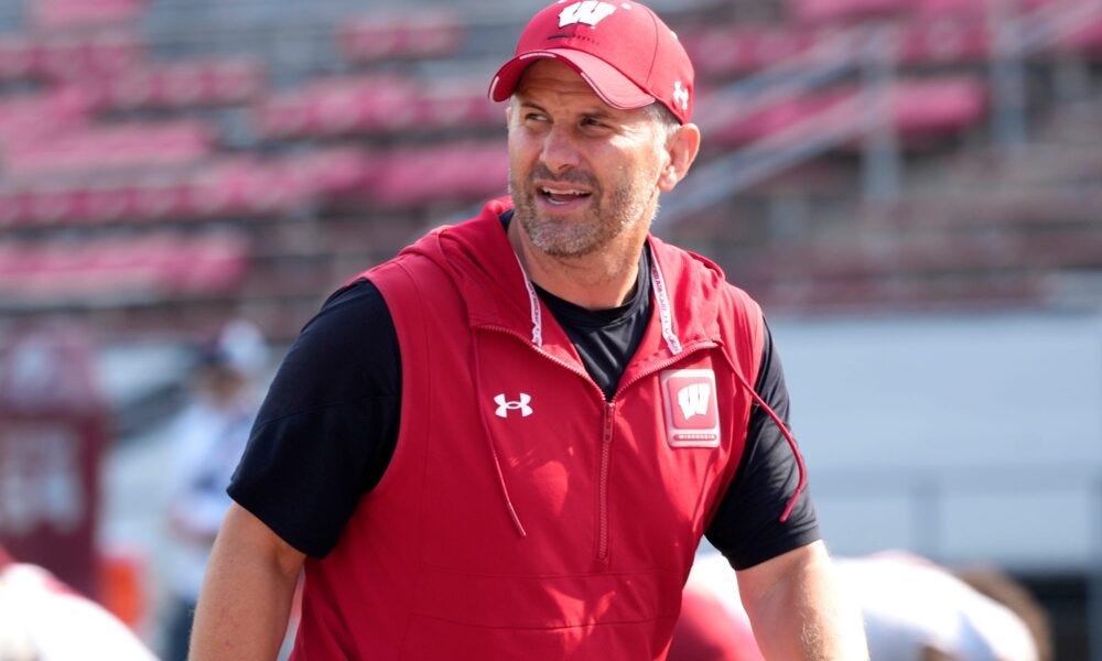 Wisconsin Football; Badgers defensive coordinator Mike Tressel