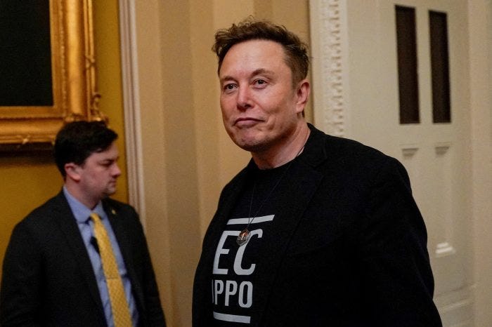 Elon Musk at a luncheon on Capitol Hill