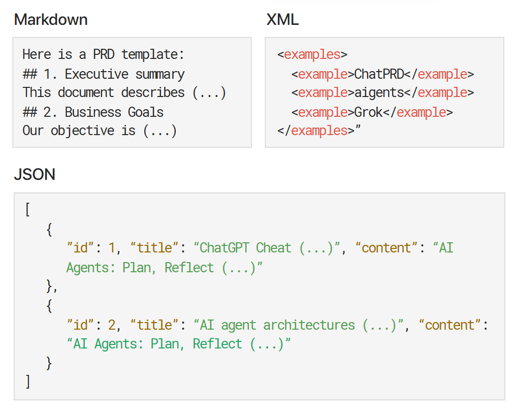 Use Structured Input