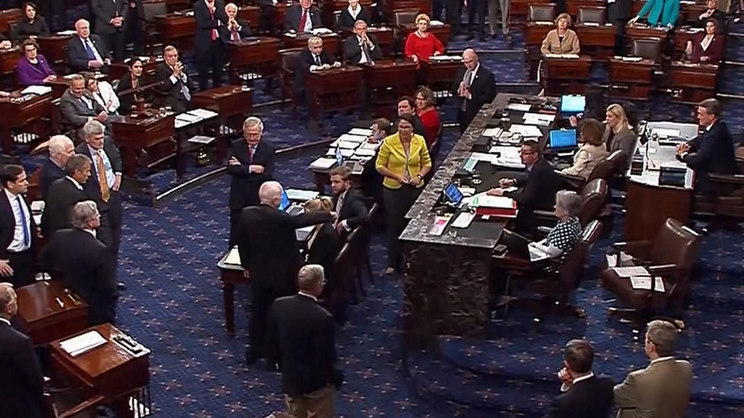 Sen. John McCain Votes No on Health Care Bill