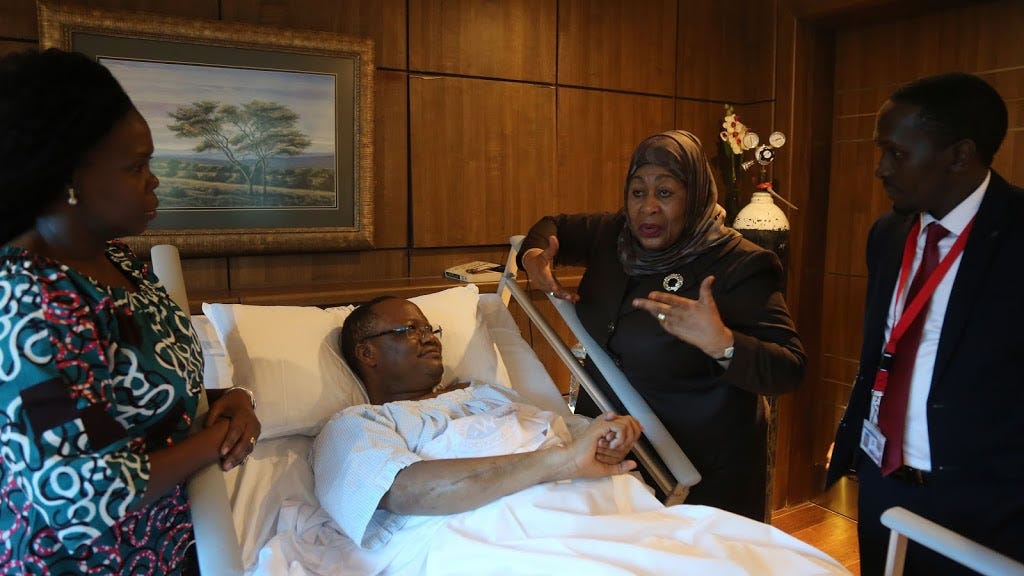 Mhagalle Blog: MAKAMU WA RAIS SAMIA AMTEMBELEA LISSU Mhagalle Blog: MAKAMU WA RAIS SAMIA AMTEMBELEA LISSU