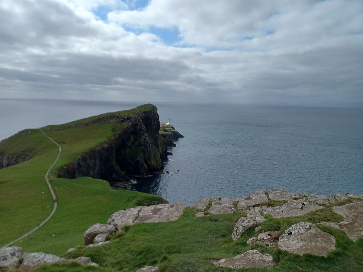 Isle of Skye: A lighthouse and beach Isle of Skye: A lighthouse and beach