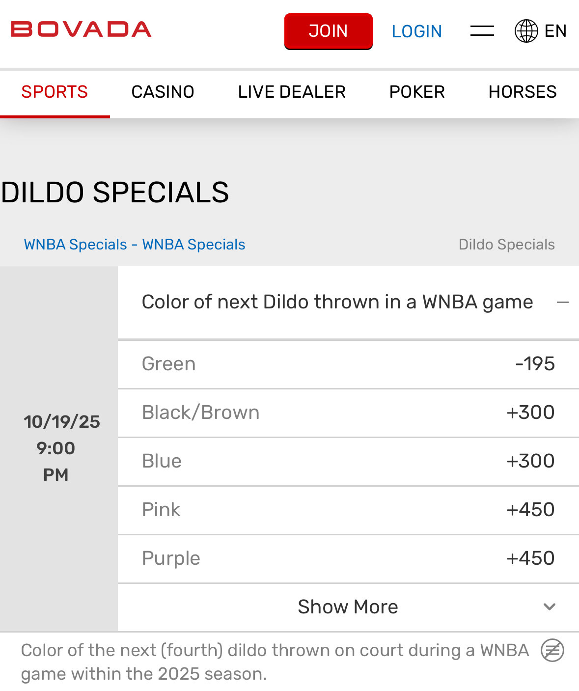 The Takeaway: Of Betting On [REDACTED] At WNBA Games And Other Nonsense At  Polymarket And Offshore Sportsbooks