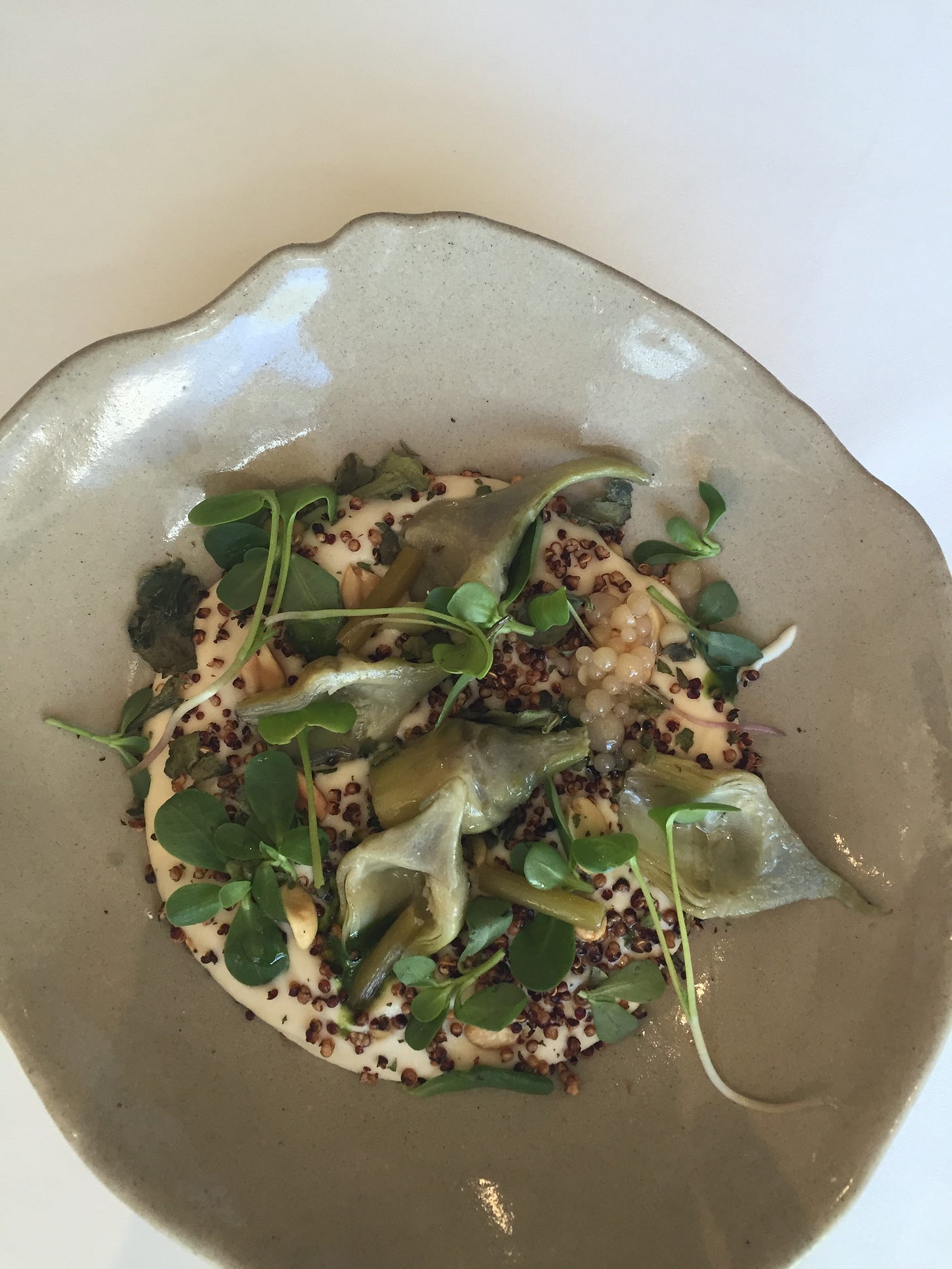 artichokes at Biko Restaurant