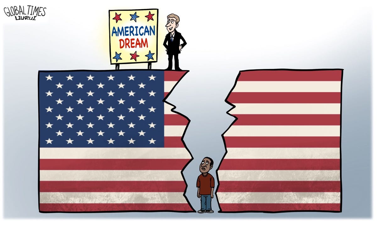 Americans are waking up to the fact that there is no American dream -  Global Times