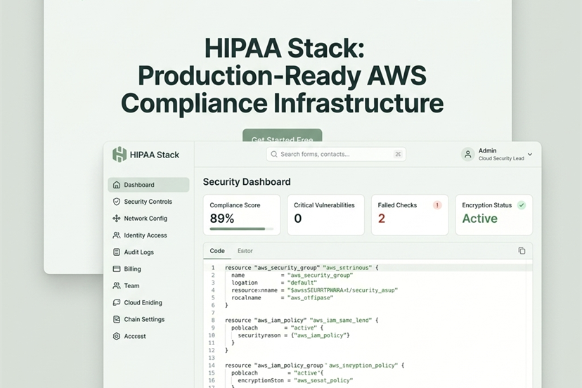 The HIPAA Compliance Bottleneck: Why I Built an Open-Source Security Envelope on AWS