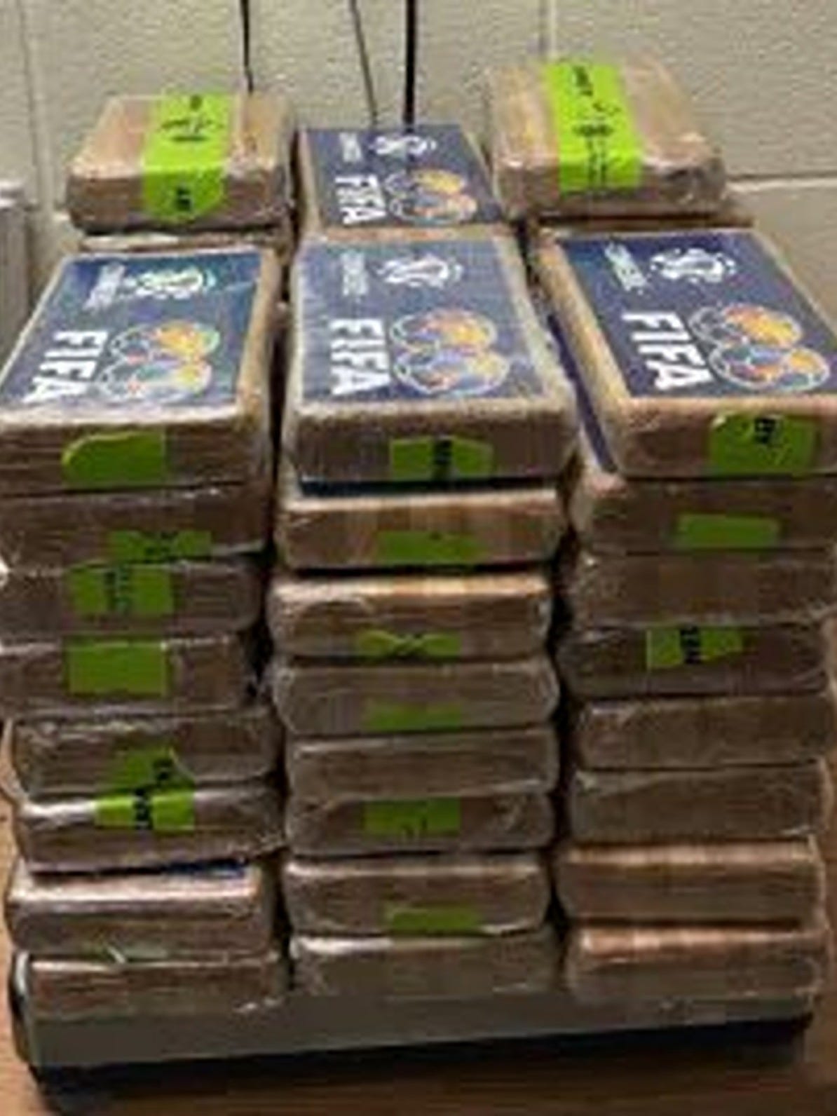 This 120 pound load of cocaine was hidden inside a semi-truck loaded with soft drinks crossing into Roma, Texas (Feb. 4, 2025) This 120 pound load of cocaine was hidden inside a semi-truck loaded with soft drinks crossing into Roma, Texas (Feb. 4, 2025)