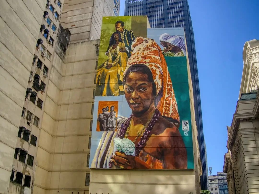Rio de Janeiro street art office block