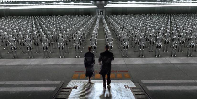 Robots from I Robot movie
