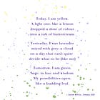 Poem on a Post-it [1]: Today, I am yellow