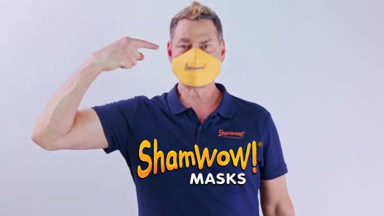 ShamWow! Masks with Zinc Debut as Reusable Protective Face Masks ShamWow! Masks with Zinc Debut as Reusable Protective Face Masks