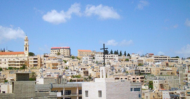 The city of Bethlehem. The city of Bethlehem.