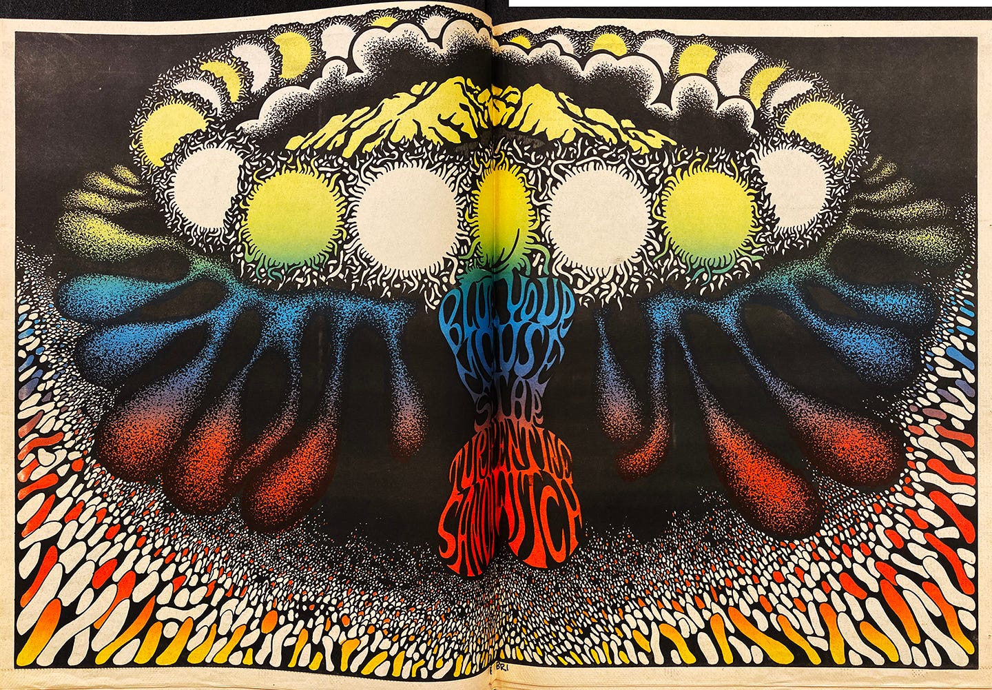 oracle オラクル1967年　ヒッピー　サイケ　アングラ　新聞紙 1967 Southern California Oracle #5 Aug Psychedelic Underground